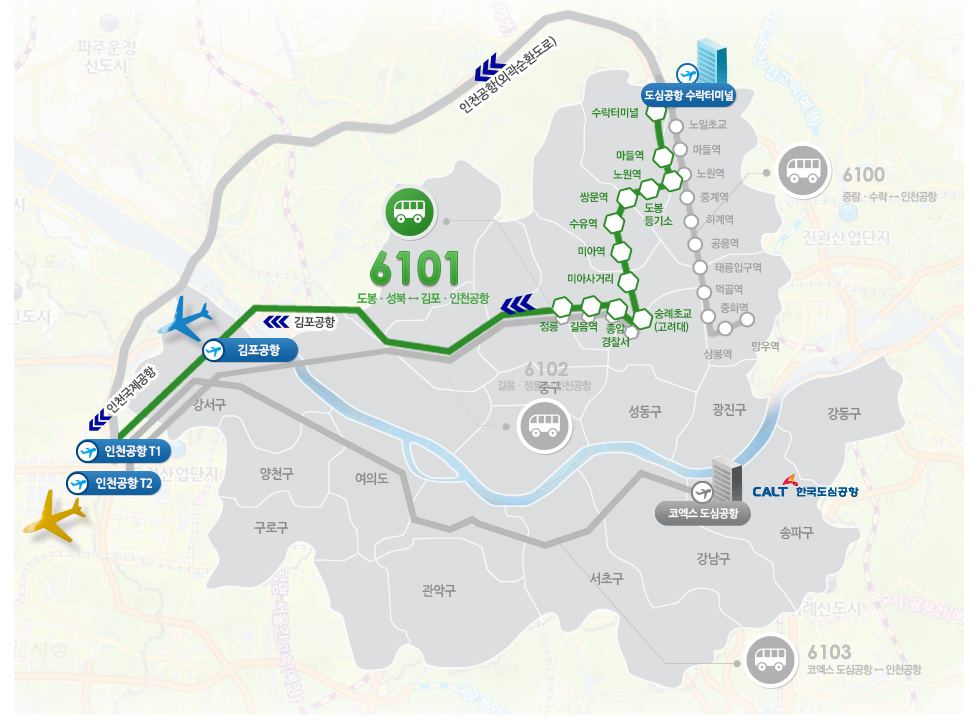 김포공항 노선도